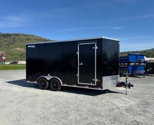 Thumbnail Photo of 2026 Royal Cargo 8.5X16 V NOSE Cargo / Enclosed Trailer BLACK RAMP DOOR EXTRA HEIGHT 11,400LB GVW (GSR)