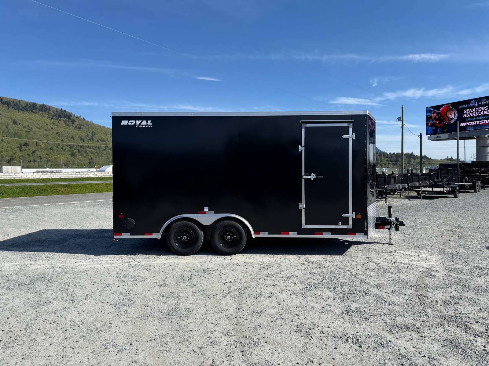 Photo of 2026 Royal Cargo 8.5X16 V NOSE Cargo / Enclosed Trailer BLACK RAMP DOOR EXTRA HEIGHT 11,400LB GVW (GSR)
