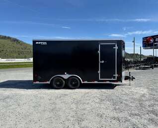 Thumbnail Photo of 2026 Royal Cargo 8.5X16 V NOSE Cargo / Enclosed Trailer BLACK RAMP DOOR EXTRA HEIGHT 11,400LB GVW (GSR)