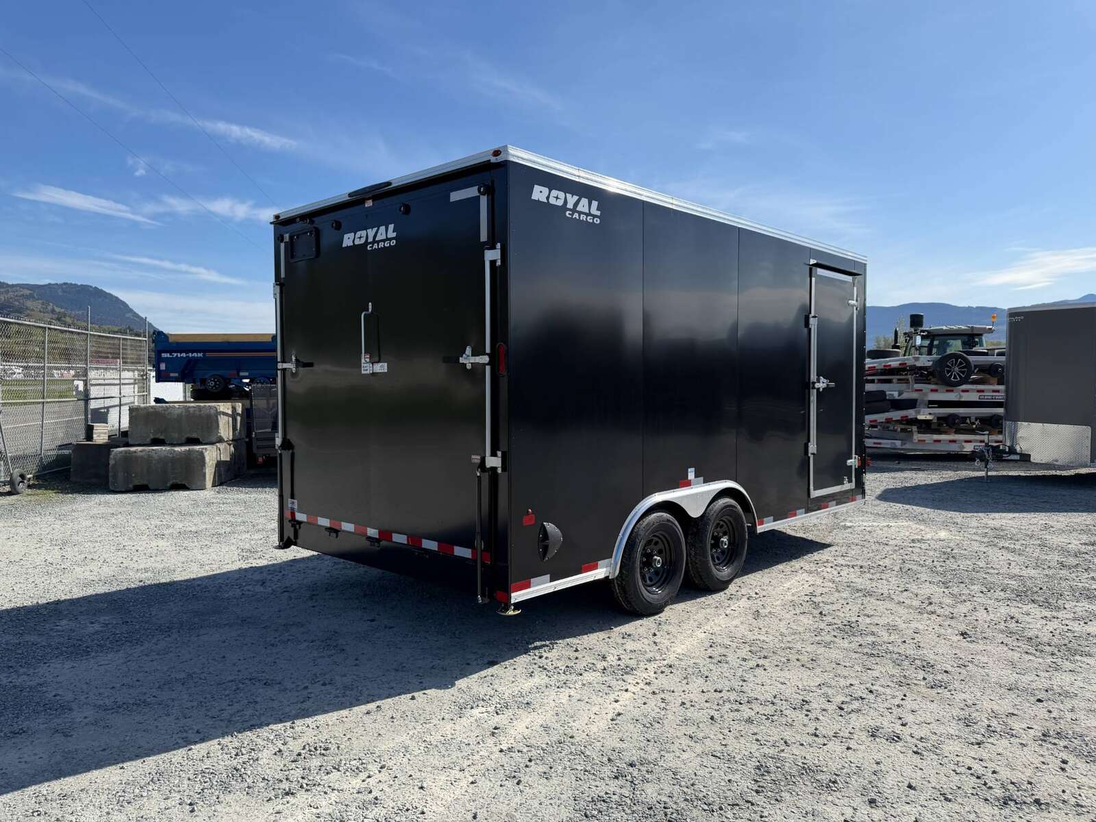 Photo of 2026 Royal Cargo 8.5X16 V NOSE Cargo / Enclosed Trailer BLACK RAMP DOOR EXTRA HEIGHT 11,400LB GVW (GSR)