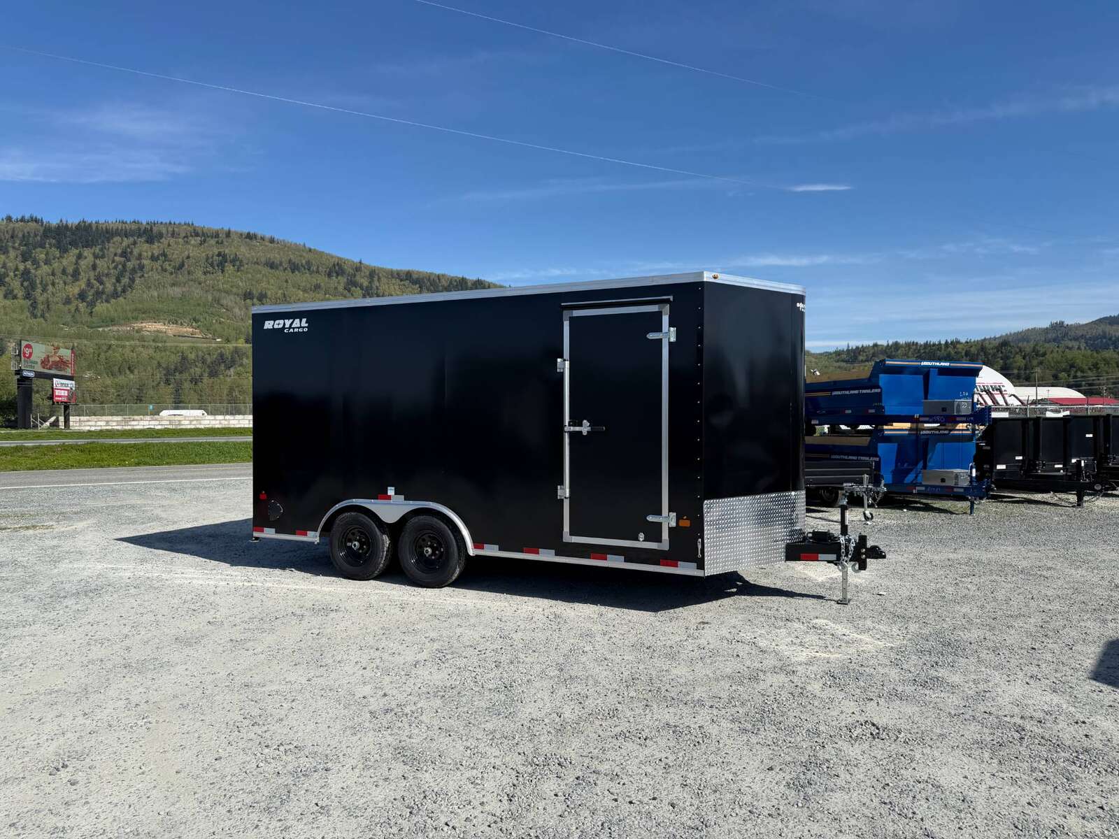 Photo of 2026 Royal Cargo 8.5X16 V NOSE Cargo / Enclosed Trailer BLACK RAMP DOOR EXTRA HEIGHT 11,400LB GVW (GSR)