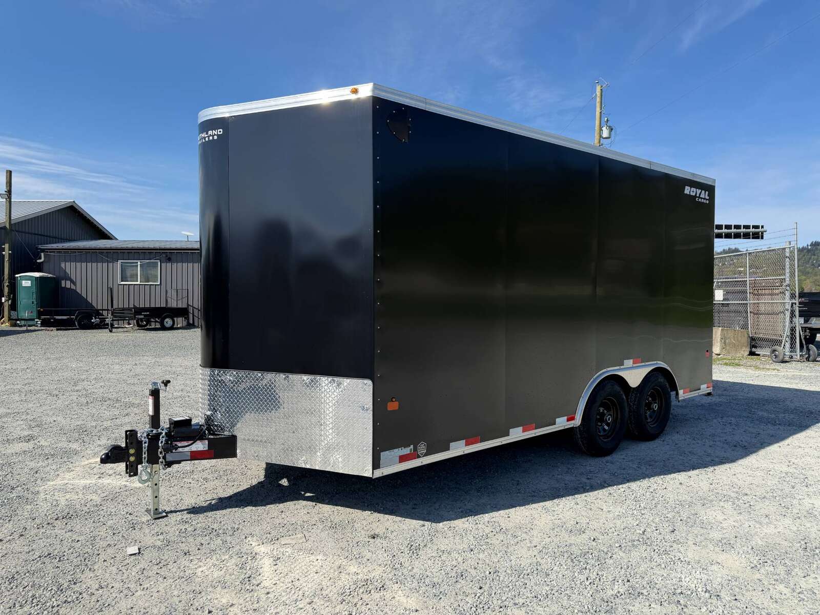 Photo of 2026 Royal Cargo 8.5X16 V NOSE Cargo / Enclosed Trailer BLACK RAMP DOOR EXTRA HEIGHT 11,400LB GVW (GSR)
