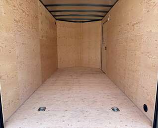 Thumbnail Photo of 2026 Royal 7x14 V Nose Cargo / Enclosed Trailer Extra Height Ramp Door Charcoal Grey 7700lb GVW (GSR)