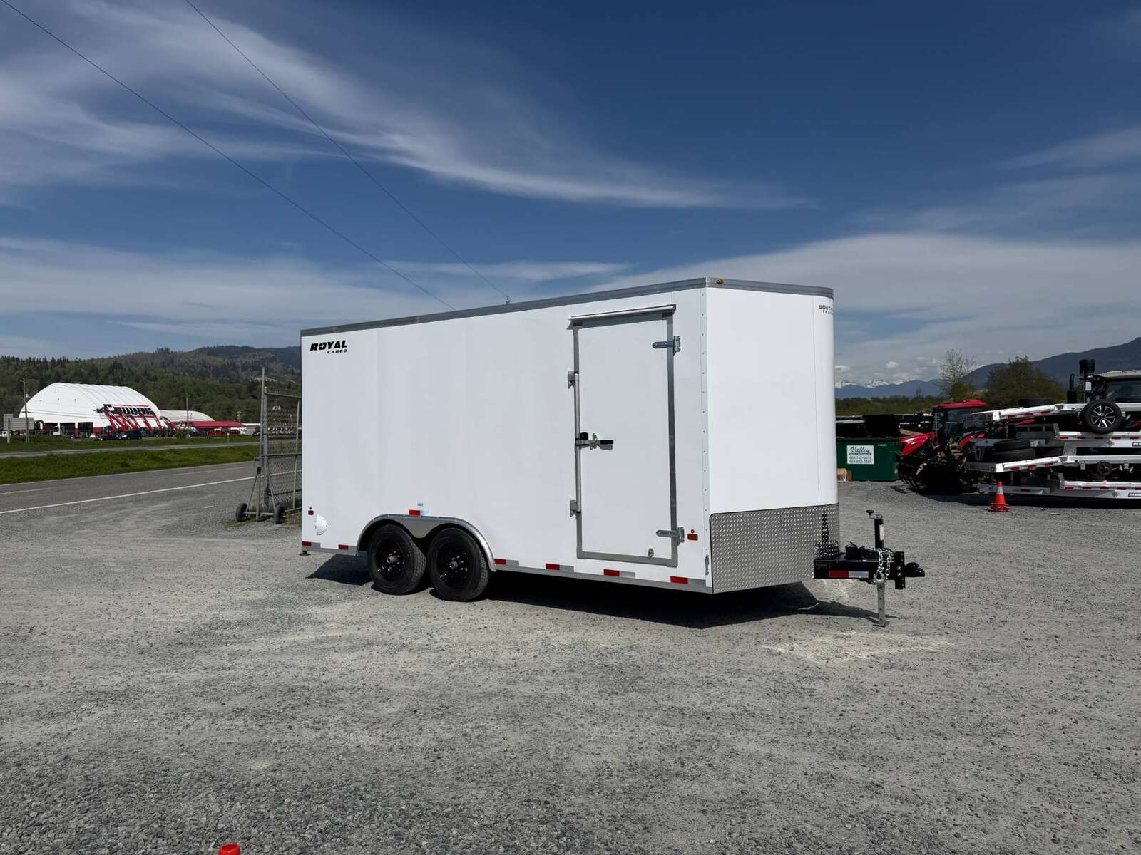 Photo of 2026 Royal Cargo 8.5X16 V NOSE Cargo / Enclosed Trailer WHITE RAMP DOOR EXTRA HEIGHT 11,400LB GVW (GSR)