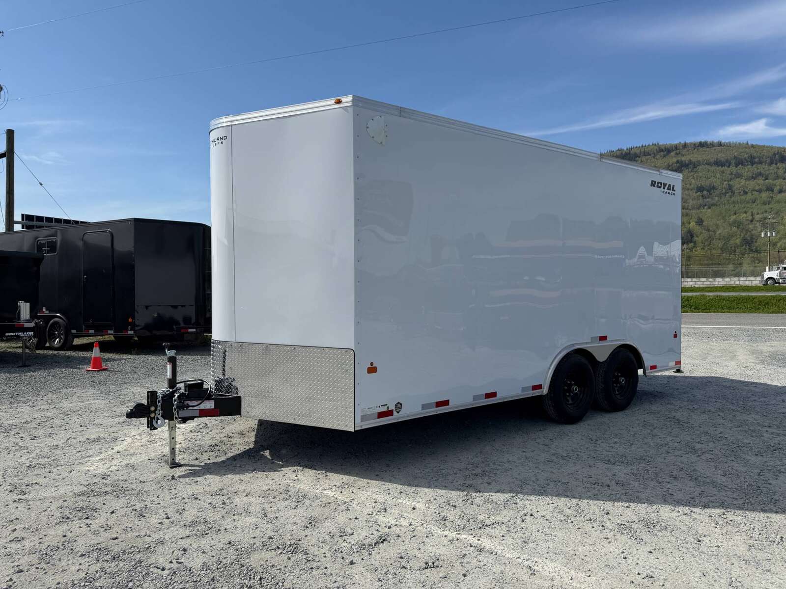 Photo of 2026 Royal Cargo 8.5X16 V NOSE Cargo / Enclosed Trailer WHITE RAMP DOOR EXTRA HEIGHT 11,400LB GVW (GSR)