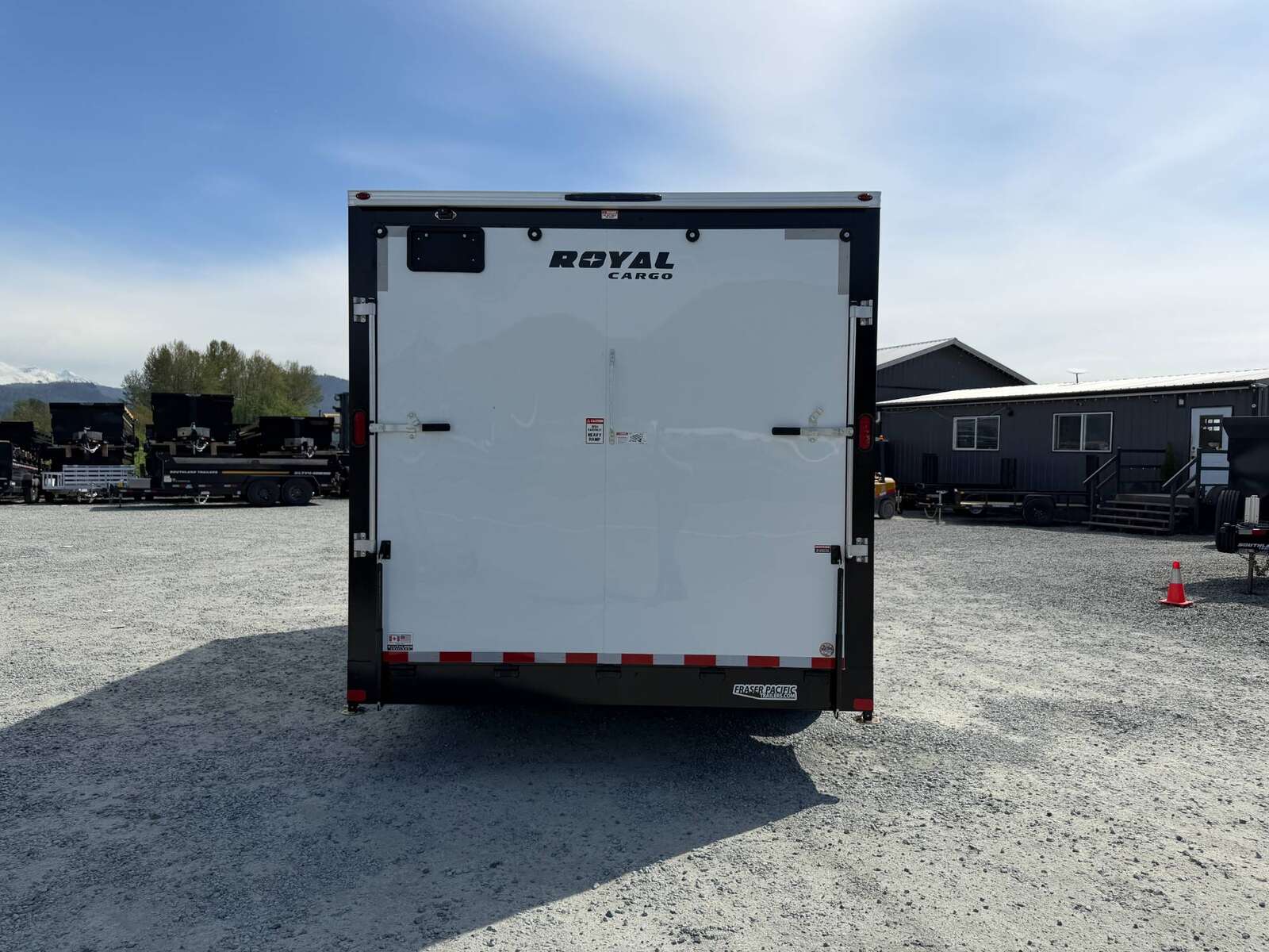 Photo of 2026 Royal Cargo 8.5X16 V NOSE Cargo / Enclosed Trailer WHITE RAMP DOOR EXTRA HEIGHT 11,400LB GVW (GSR)