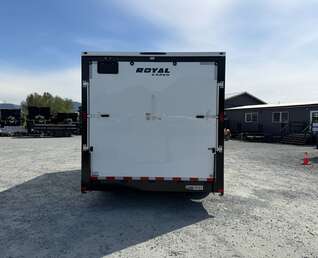 Thumbnail Photo of 2026 Royal Cargo 8.5X16 V NOSE Cargo / Enclosed Trailer WHITE RAMP DOOR EXTRA HEIGHT 11,400LB GVW (GSR)