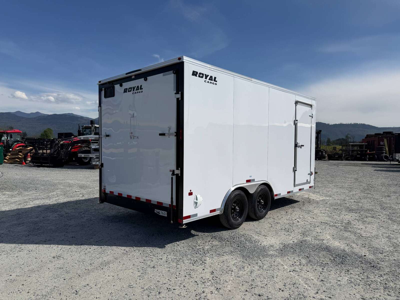 Photo of 2026 Royal Cargo 8.5X16 V NOSE Cargo / Enclosed Trailer WHITE RAMP DOOR EXTRA HEIGHT 11,400LB GVW (GSR)