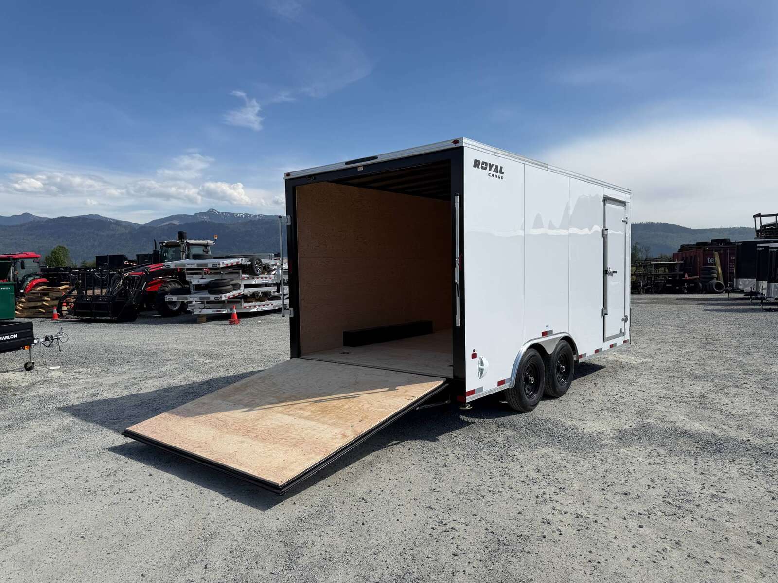 Photo of 2026 Royal Cargo 8.5X16 V NOSE Cargo / Enclosed Trailer WHITE RAMP DOOR EXTRA HEIGHT 11,400LB GVW (GSR)
