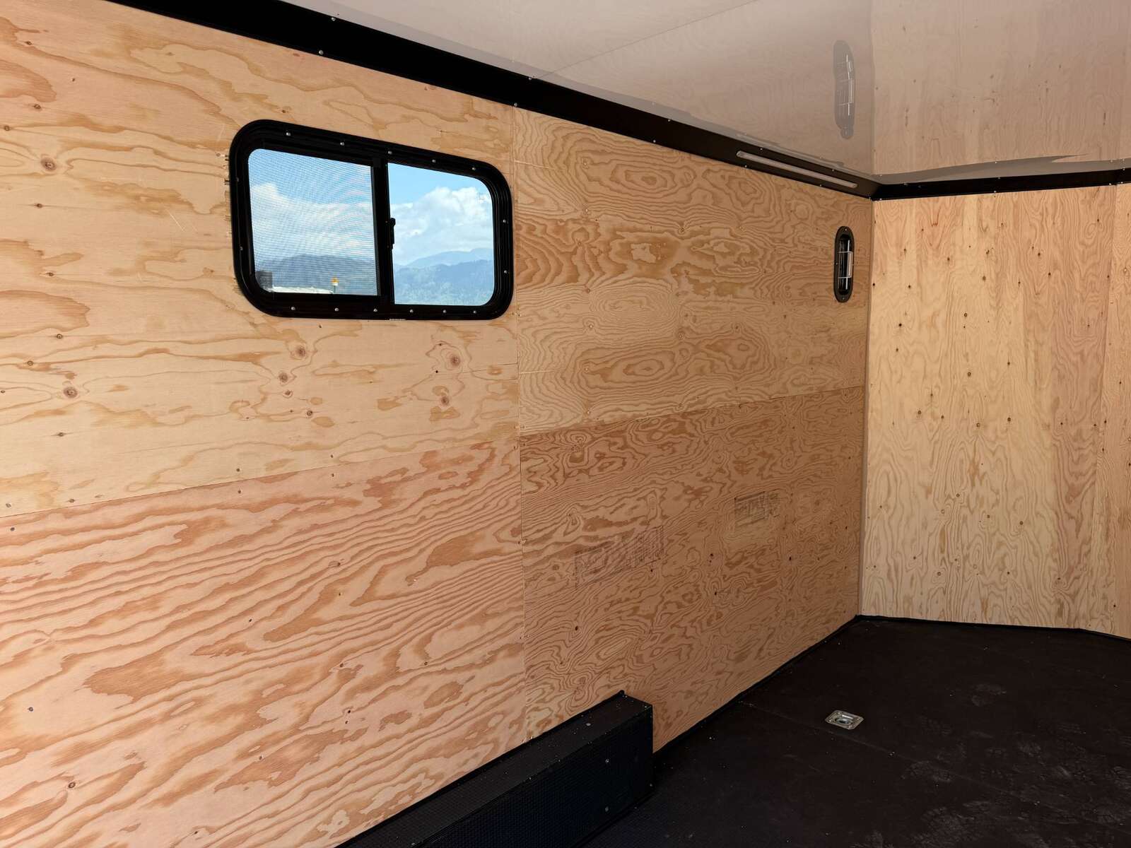 Photo of 2026 Royal 7.5x16 Cargo Enclosed Trailer Insulated Camping Package w/ Black Trim, Side Windows, Ramp Door, Charcoal Grey