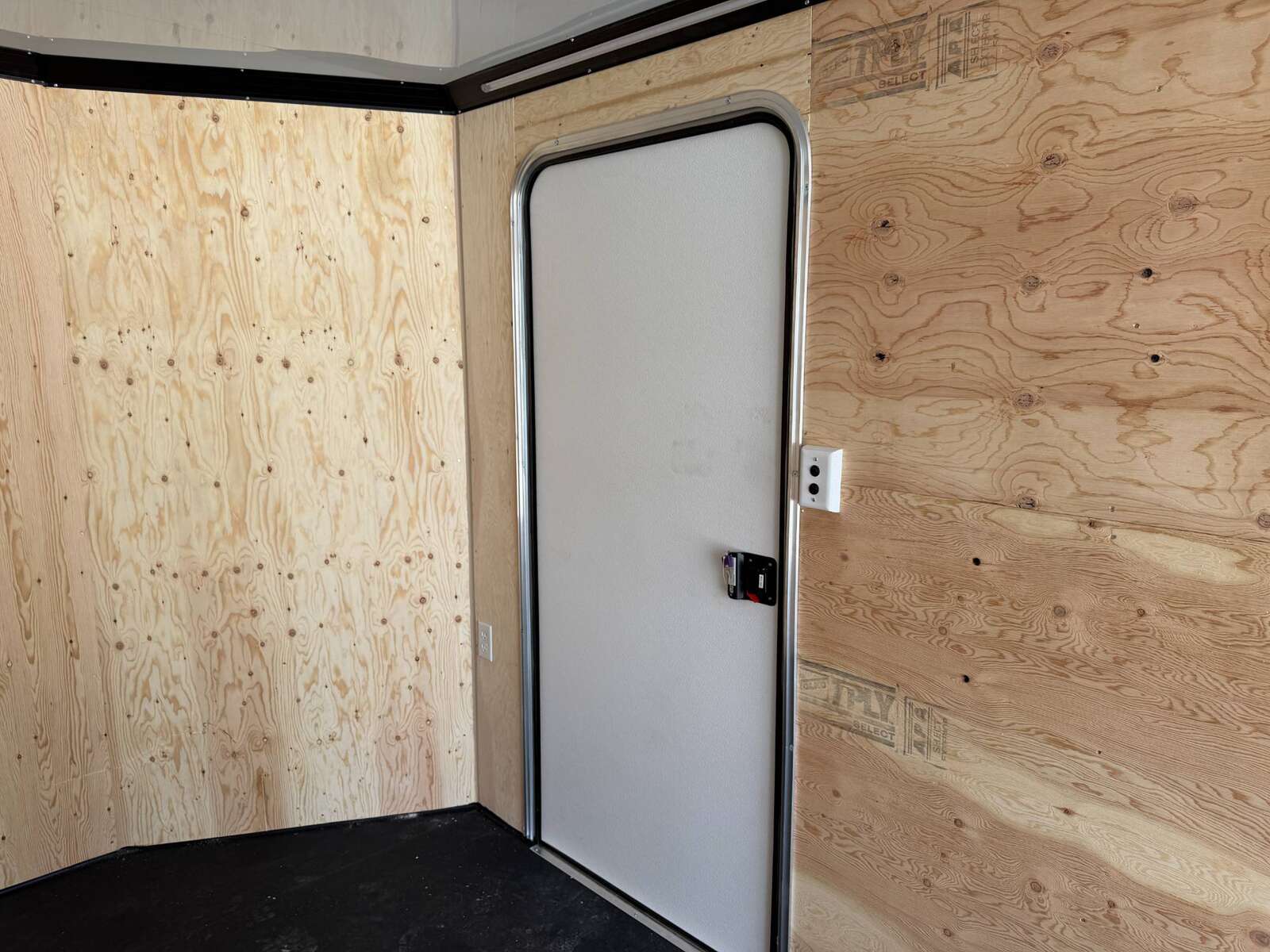 Photo of 2026 Royal 7.5x16 Cargo Enclosed Trailer Insulated Camping Package w/ Black Trim, Side Windows, Ramp Door, Charcoal Grey