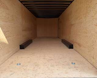 Thumbnail Photo of 2026 Royal Cargo 8.5x24 V Nose Car Hauler Cargo / Enclosed Trailer Blackout 11,400lb GVW Satin Black Ramp Door Extra Height (GSR)