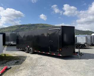 Thumbnail Photo of 2026 Royal Cargo 8.5x24 V Nose Car Hauler Cargo / Enclosed Trailer Blackout 11,400lb GVW Satin Black Ramp Door Extra Height (GSR)