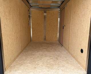 Thumbnail Photo of 2026 Impact Quake 6x10 V Nose Cargo / Enclosed Trailer Black Ramp Door Extra Height 2990lb GVW