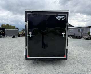 Thumbnail Photo of 2026 Impact Quake 6x10 V Nose Cargo / Enclosed Trailer Black Ramp Door Extra Height 2990lb GVW