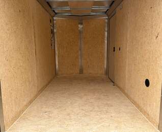 Thumbnail Photo of 2026 Impact Quake 6x10 V Nose Cargo / Enclosed Trailer Charcoal Grey Ramp Door Extra Height 2990lb GVW