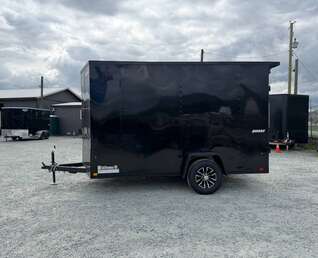 Thumbnail Photo of 2026 Impact Quake 7x12 V Nose Cargo / Enclosed Trailer 5000lb GVW w/ Ramp Door