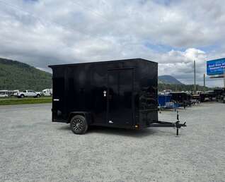 Thumbnail Photo of 2026 Impact Quake 7x12 V Nose Cargo / Enclosed Trailer 5000lb GVW w/ Ramp Door