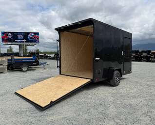 Thumbnail Photo of 2026 Impact Quake 7x12 V Nose Cargo / Enclosed Trailer 5000lb GVW w/ Ramp Door