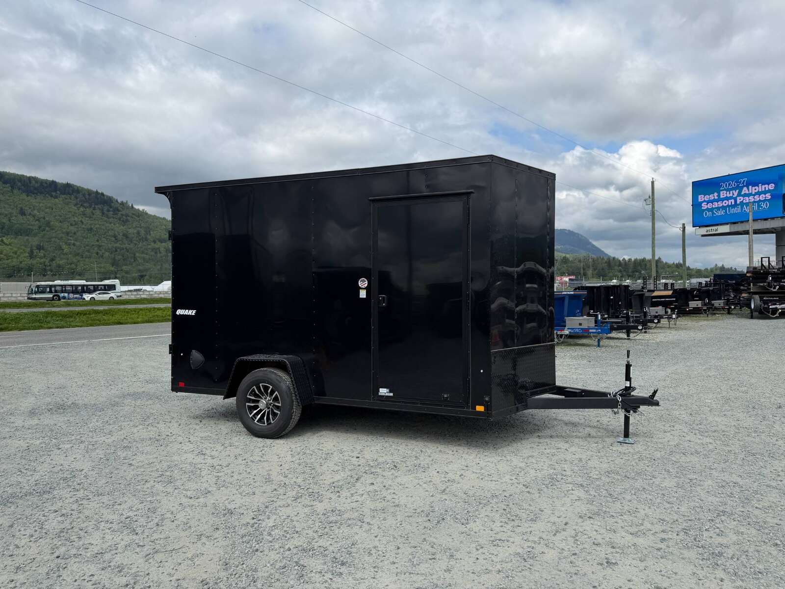 Photo of 2026 Impact Quake 7x12 V Nose Cargo / Enclosed Trailer 5000lb GVW w/ Ramp Door
