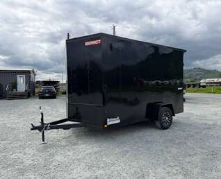Thumbnail Photo of 2026 Impact Quake 7x12 V Nose Cargo / Enclosed Trailer 5000lb GVW w/ Ramp Door
