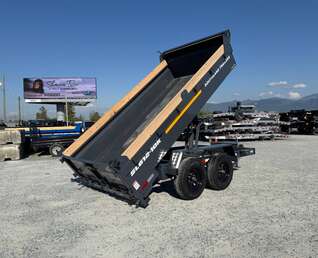 Thumbnail Photo of 2026 Southland 6X12 Dump Trailer 11,400LB GVW with Tarp and Ramps Charcoal Grey
