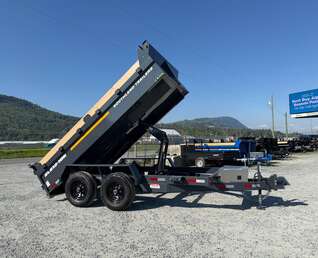 Thumbnail Photo of 2026 Southland 6X12 Dump Trailer 11,400LB GVW with Tarp and Ramps Charcoal Grey
