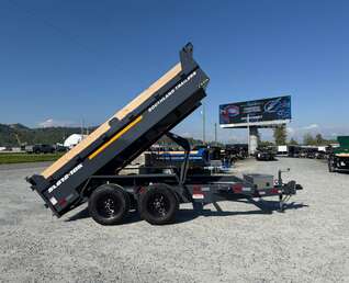 Thumbnail Photo of 2026 Southland 6X12 Dump Trailer 11,400LB GVW with Tarp and Ramps Charcoal Grey