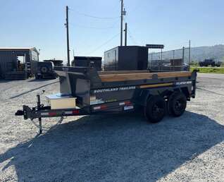 Thumbnail Photo of 2026 Southland 6X12 Dump Trailer 11,400LB GVW with Tarp and Ramps Charcoal Grey