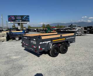 Thumbnail Photo of 2026 Southland 6X12 Dump Trailer 11,400LB GVW with Tarp and Ramps Charcoal Grey