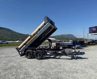 Thumbnail Photo of 2026 Southland 6X12 Dump Trailer 11,400LB GVW with Tarp and Ramps Charcoal Grey