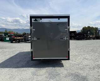 Thumbnail Photo of 2026 Impact Quake 6x12 V Nose Cargo / Enclosed Trailer Charcoal Grey Ramp Door Extra Height 2990lb GVW