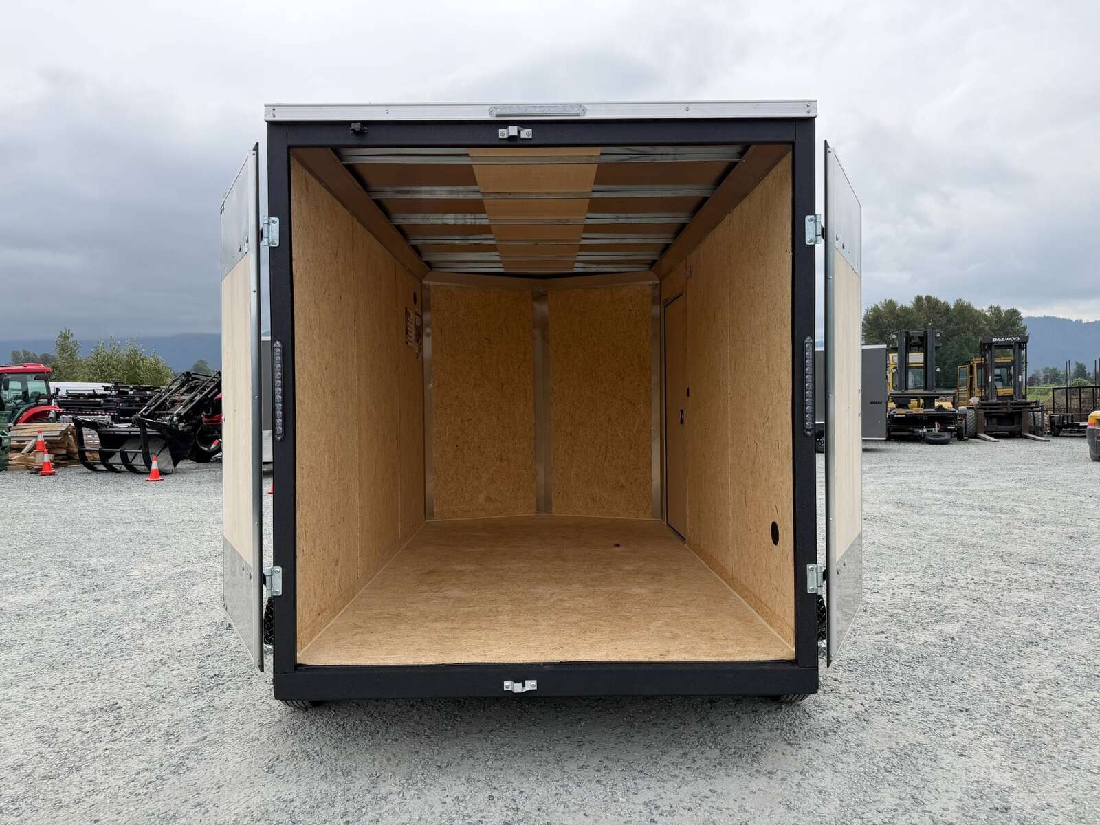 Photo of 2026 Impact Quake 7x12 Cargo Enclosed Trailer Tandem Axle 7000lb GVW Black Extra Height w/ Barn Doors