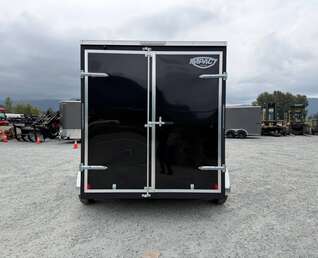 Thumbnail Photo of 2026 Impact Quake 7x12 Cargo Enclosed Trailer Tandem Axle 7000lb GVW Black Extra Height w/ Barn Doors