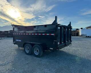 Thumbnail Photo of 2026 Suretrac 7x12 Telescopic High Side Dump Trailer 15,500lb GVW w/ Tarp and Ramps