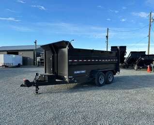 Thumbnail Photo of 2026 Suretrac 7x12 Telescopic High Side Dump Trailer 15,500lb GVW w/ Tarp and Ramps