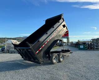 Thumbnail Photo of 2026 Suretrac 7x12 Telescopic High Side Dump Trailer 15,500lb GVW w/ Tarp and Ramps