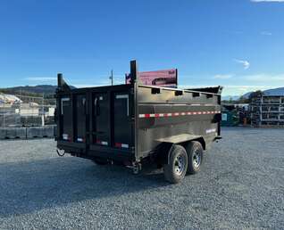 Thumbnail Photo of 2026 Suretrac 7x12 Telescopic High Side Dump Trailer 15,500lb GVW w/ Tarp and Ramps