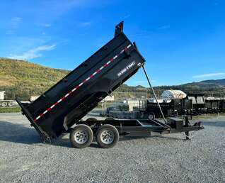 Thumbnail Photo of 2026 Suretrac 7x12 Telescopic High Side Dump Trailer 15,500lb GVW w/ Tarp and Ramps