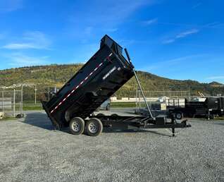 Thumbnail Photo of 2026 Suretrac 7x12 Telescopic High Side Dump Trailer 15,500lb GVW w/ Tarp and Ramps