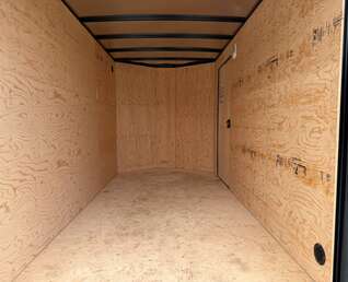 Thumbnail Photo of 2026 Royal Cargo 6x12 Enclosed Trailer Tandem Axle Rear Barn Doors Black 7700lbs GVW
