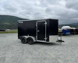 Thumbnail Photo of 2026 Royal Cargo 6x12 Enclosed Trailer Tandem Axle Rear Barn Doors Black 7700lbs GVW