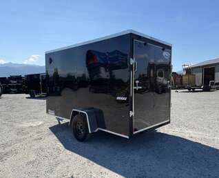 Thumbnail Photo of 2026 Impact Quake 6x12 V Nose Cargo / Enclosed Trailer Black Ramp Door Extra Height 2990lb GVW