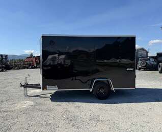 Thumbnail Photo of 2026 Impact Quake 6x12 V Nose Cargo / Enclosed Trailer Black Ramp Door Extra Height 2990lb GVW