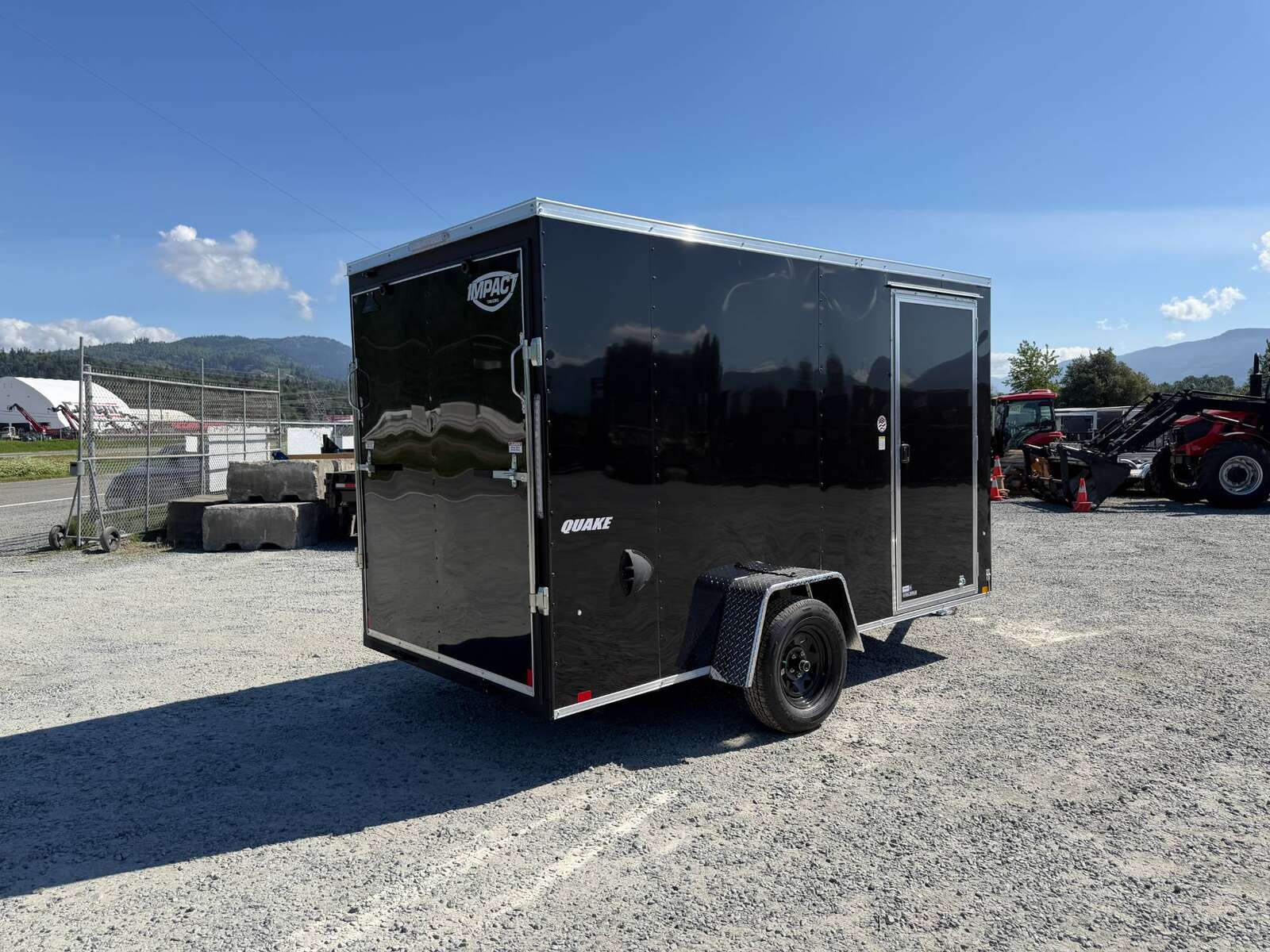Photo of 2026 Impact Quake 6x12 V Nose Cargo / Enclosed Trailer Black Ramp Door Extra Height 2990lb GVW