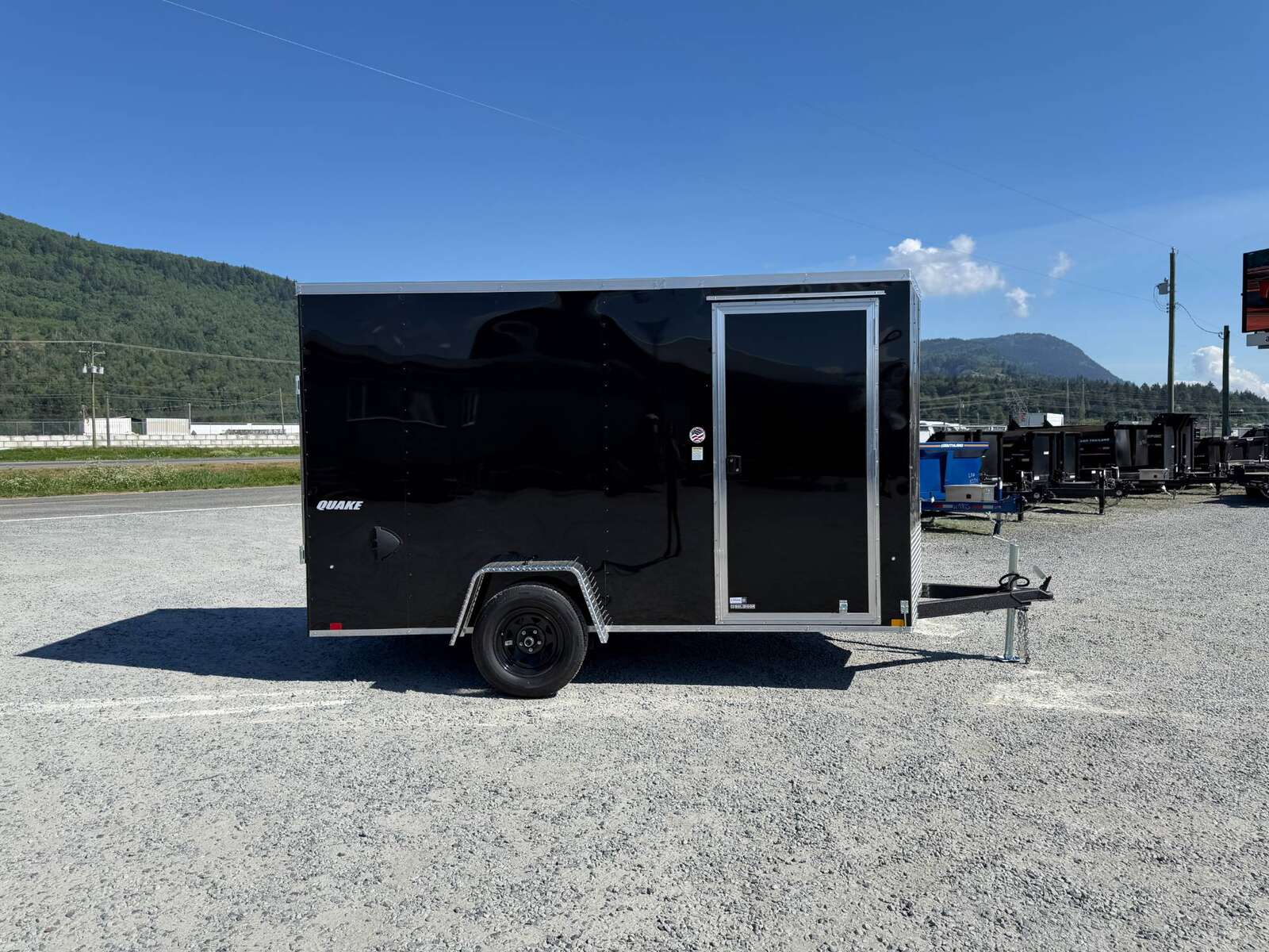 Photo of 2026 Impact Quake 6x12 V Nose Cargo / Enclosed Trailer Black Ramp Door Extra Height 2990lb GVW