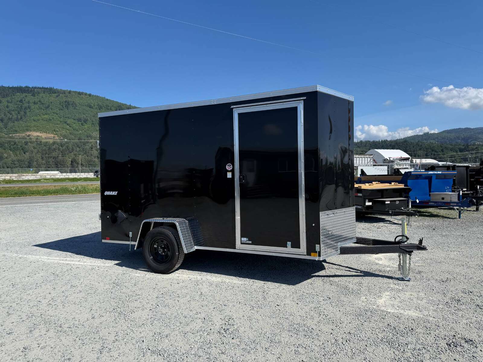 Photo of 2026 Impact Quake 6x12 V Nose Cargo / Enclosed Trailer Black Barn Doors Extra Height 2990lb GVW