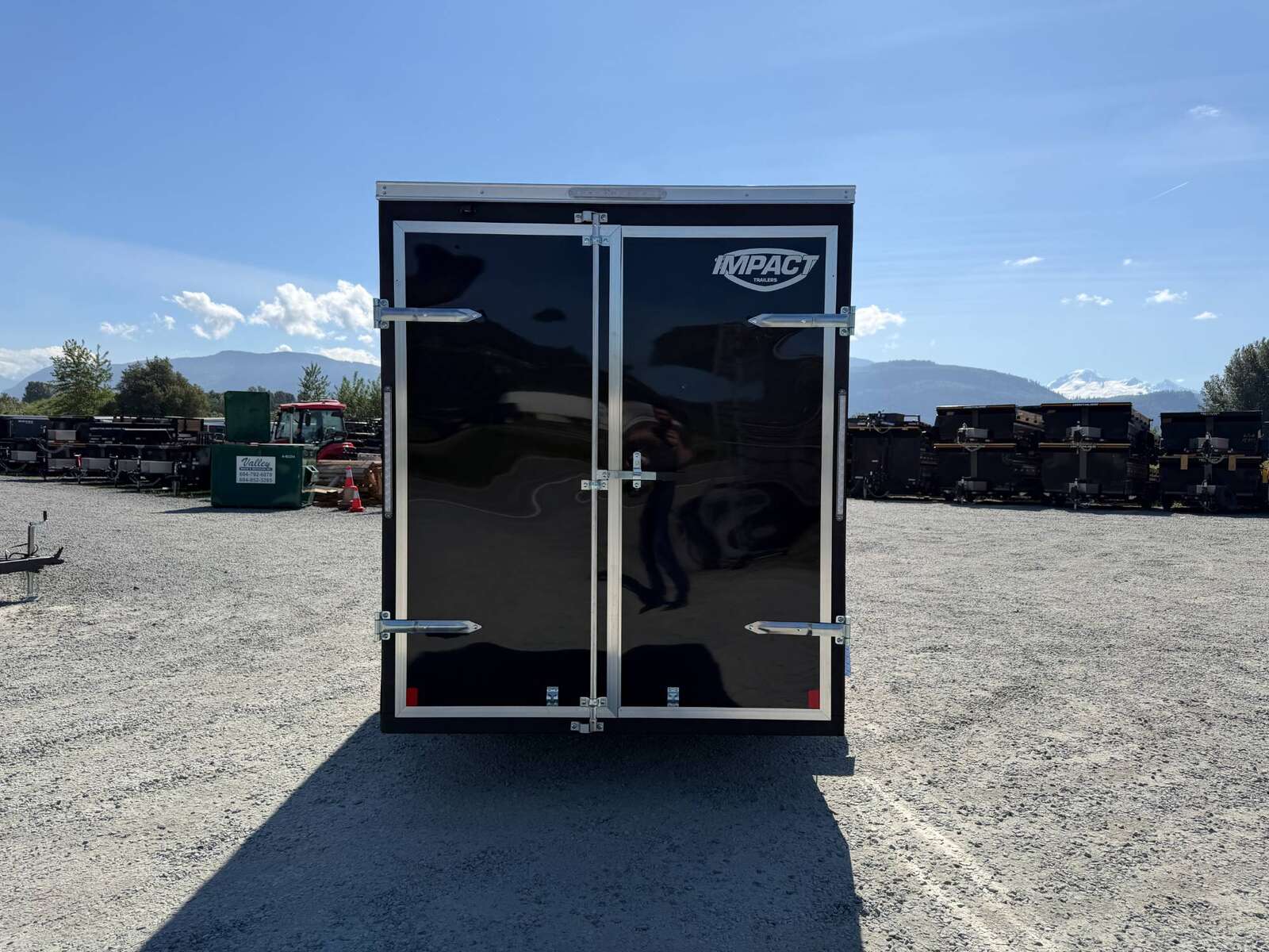 Photo of 2026 Impact Quake 6x12 V Nose Cargo / Enclosed Trailer Black Barn Doors Extra Height 2990lb GVW