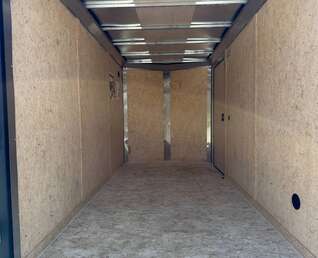 Thumbnail Photo of 2026 Impact Quake 6x12 V Nose Cargo / Enclosed Trailer Black Barn Doors Extra Height 2990lb GVW