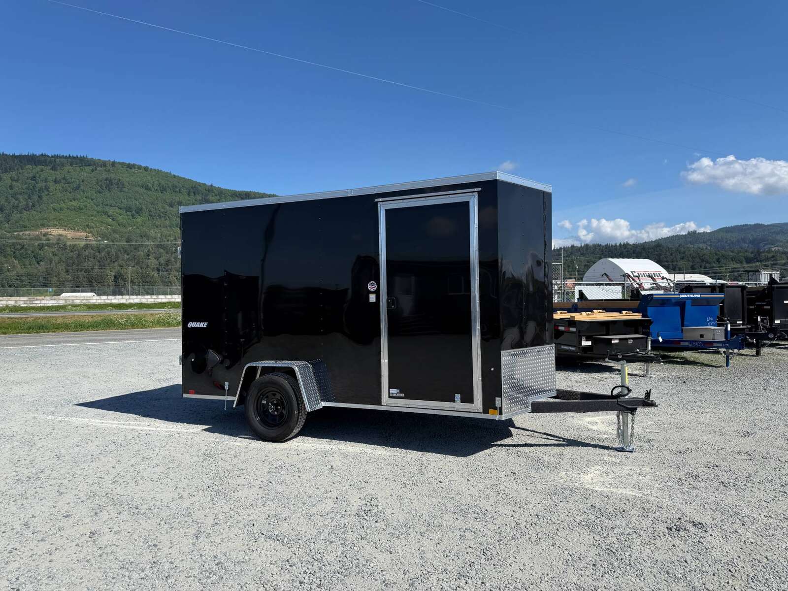 Photo of 2026 Impact Quake 6x12 V Nose Cargo / Enclosed Trailer Black Barn Doors Extra Height 2990lb GVW